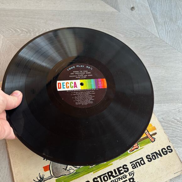 Winnie Pooh Christopher Robin Record Vinyl 1948 Frank Luther Decca Stories Songs - Picture 8 of 10